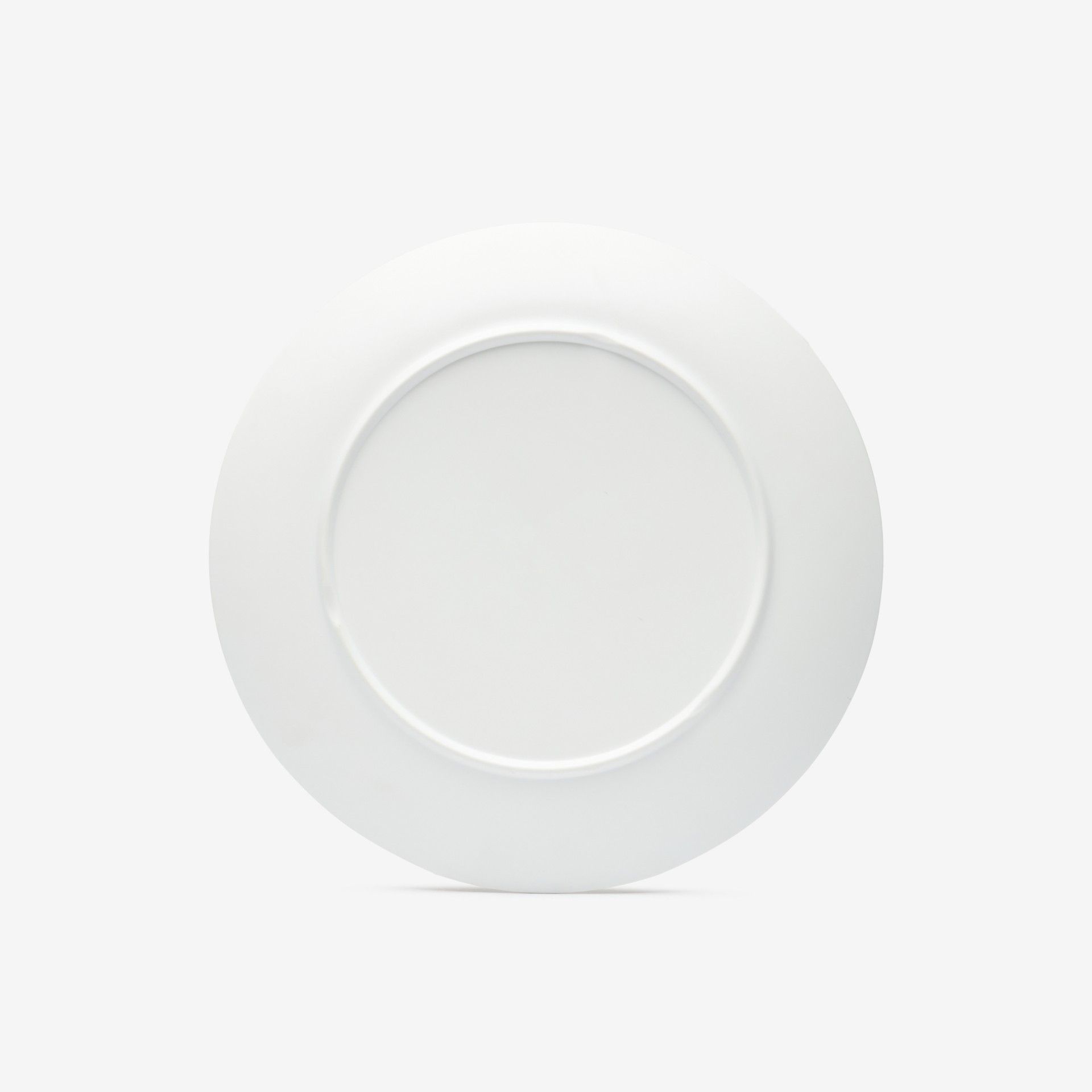 Prato Raso Melamina Branco Mate Ø25,5cm