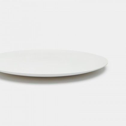 Prato Raso Melamina Branco Mate �25,5cm