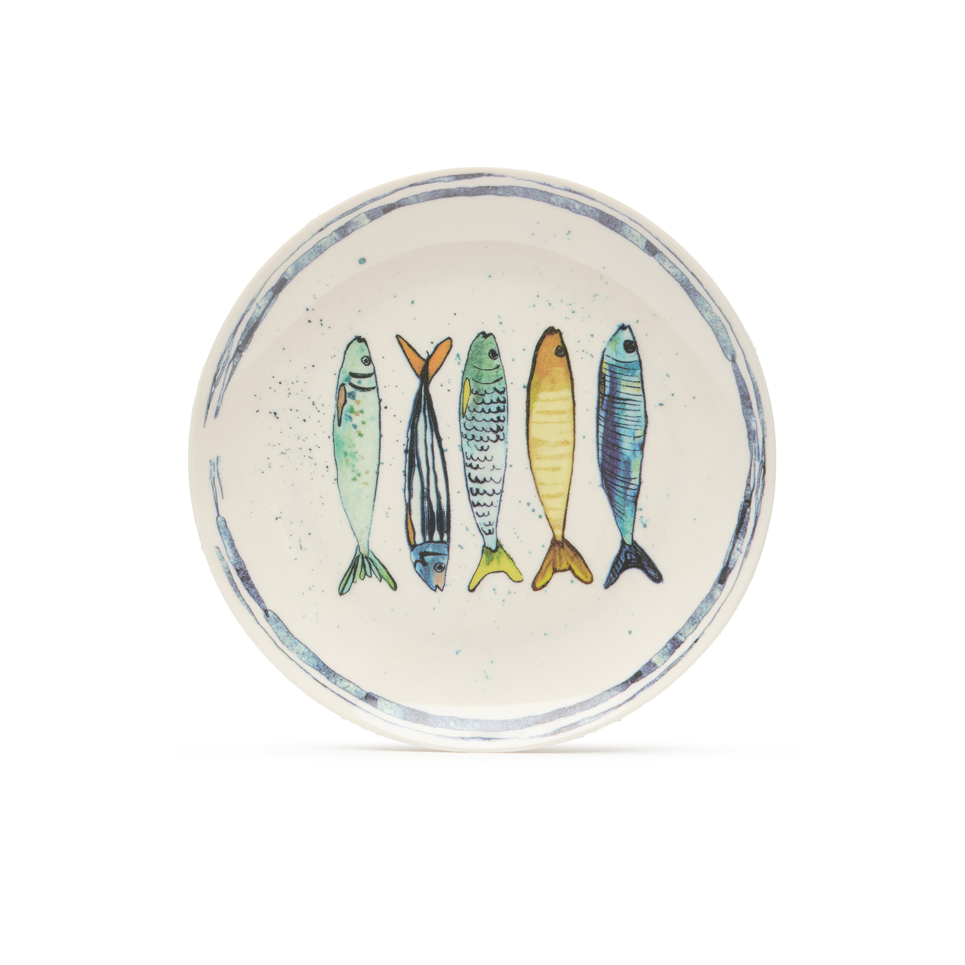 Prato Raso Melamina Sardinha Ø20cm