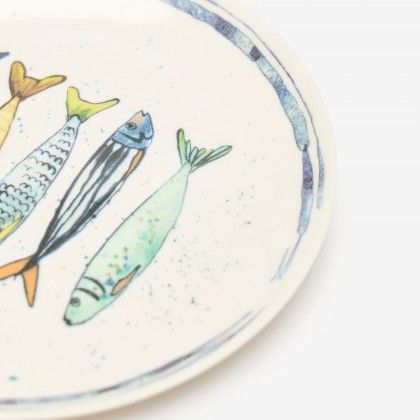 Prato Raso Melamina Sardinha �20cm