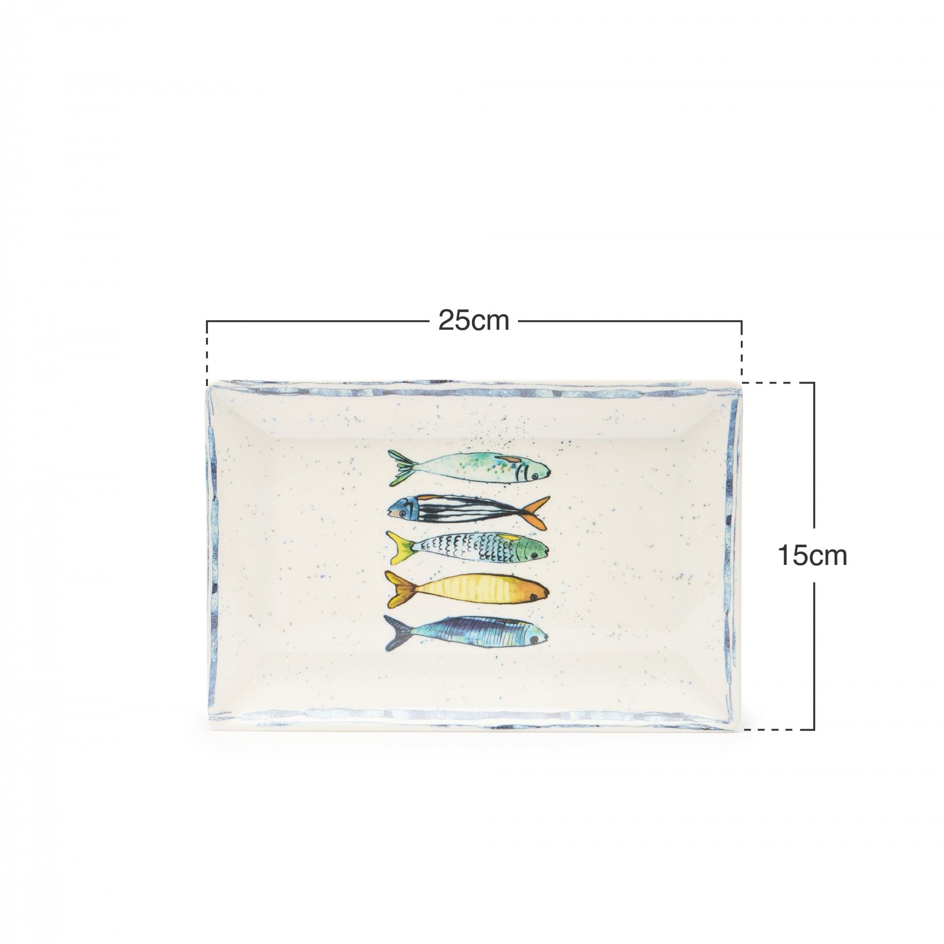 Travessa Melamina Sardinha 25X15cm