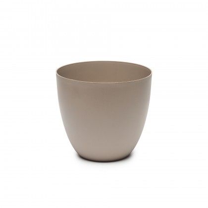 Vaso Plástico Tes Taupe Ø32X29cm Vaso Plástico Tes Taupe Ø32X29cm
