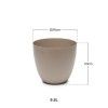 Vaso Pl�stico Tes Taupe �26X23cm