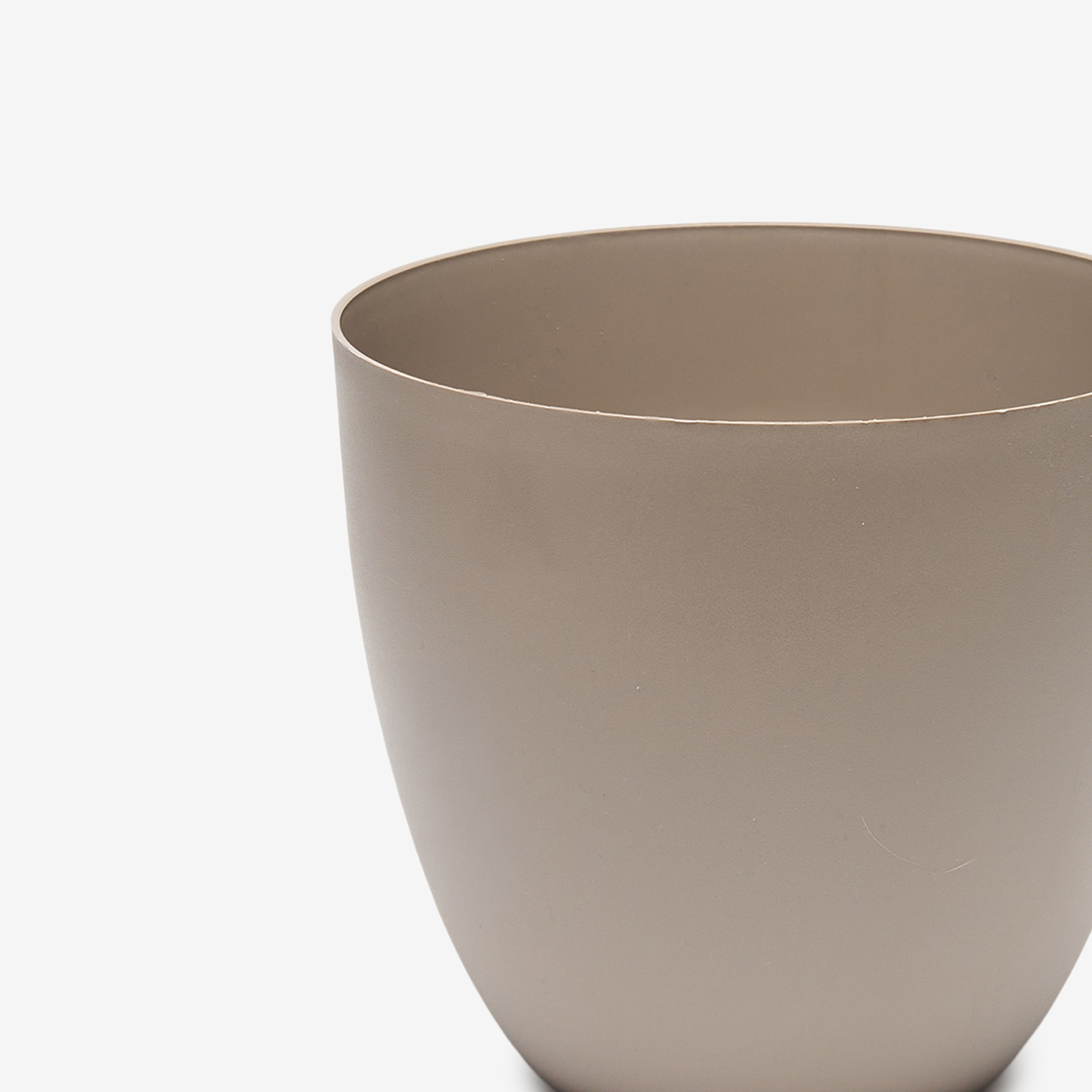 Vaso Plástico Tes Taupe Ø26X23cm