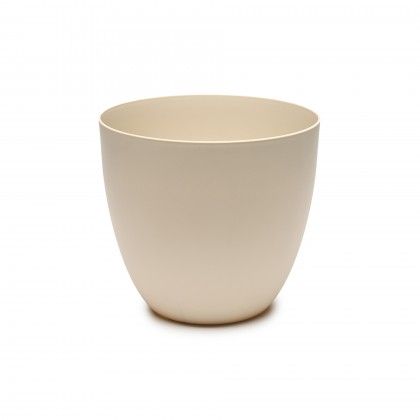 Vaso Plástico Tes Ecru Ø38X33cm Vaso Plástico Tes Ecru Ø38X33cm