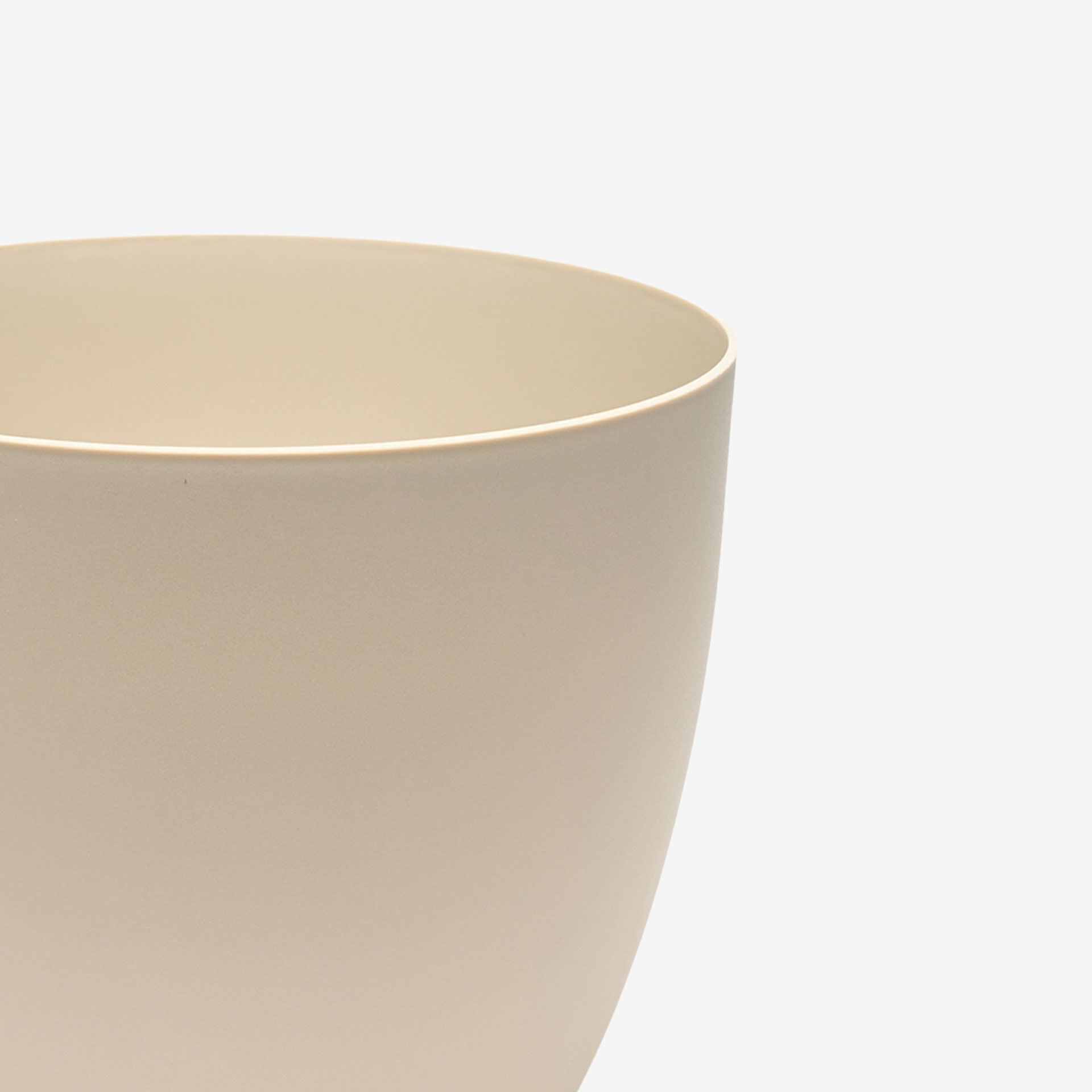 Vaso Plástico Tes Ecru Ø38X33cm