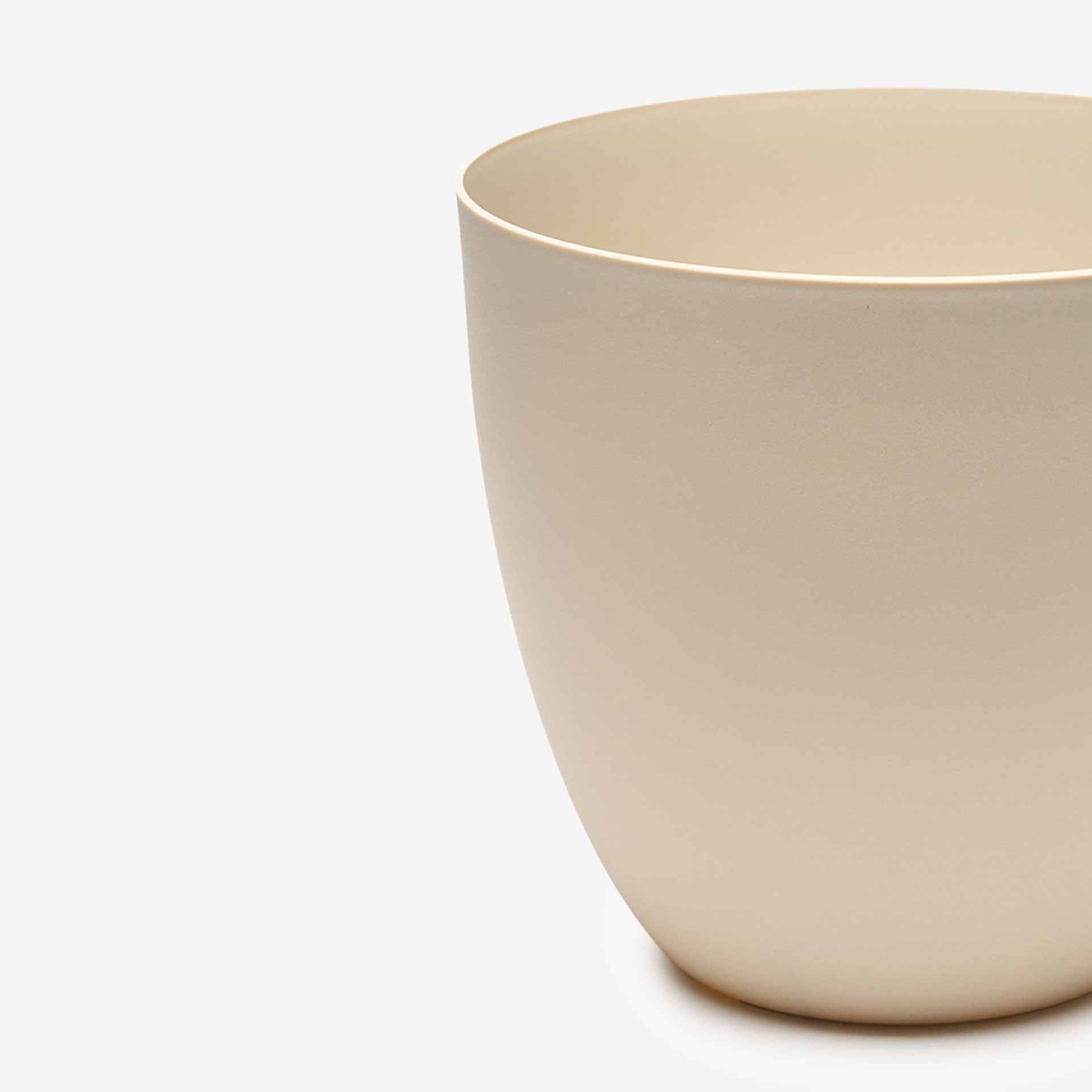 Vaso Plástico Tes Ecru Ø38X33cm
