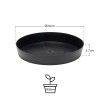 Prato Plastico Tes Redondo Preto Ø24x3.7cm Prato Plastico Tes Redondo Preto Ø24x3.7cm