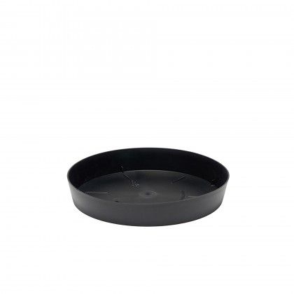 Prato Pl�stico Tes Redondo Preto �20x3cm
