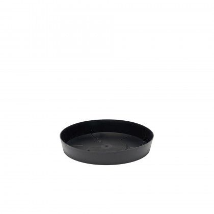Prato Pl�stico Tes Redondo Preto �17x2.5cm