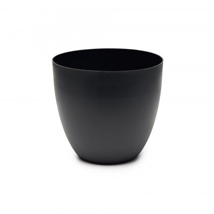 Vaso Plástico Tes Preto Ø38x33cm Vaso Plástico Tes Preto Ø38x33cm