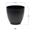 Vaso Pl�stico Tes Preto�48x42cm