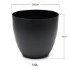 Vaso Plástico Tes Preto Ø60x55cm Vaso Plástico Tes Preto Ø60x55cm