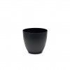 Vaso Plástico Tes Preto Ø22x20cm Vaso Plástico Tes Preto Ø22x20cm