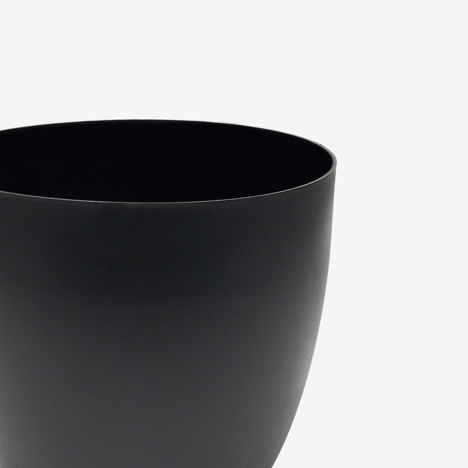 Vaso Plástico Tes Preto Ø32x29cm