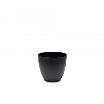 Vaso Plástico Tes Preto Ø18x16cm Vaso Plástico Tes Preto Ø18x16cm