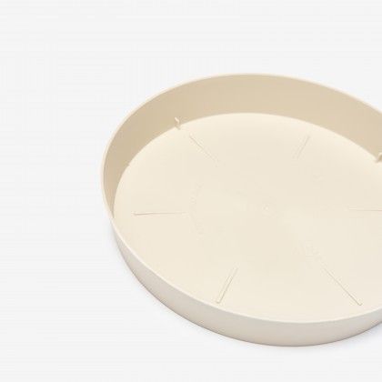 Prato Pl�stico Tes Redondo Cru �14x2cm