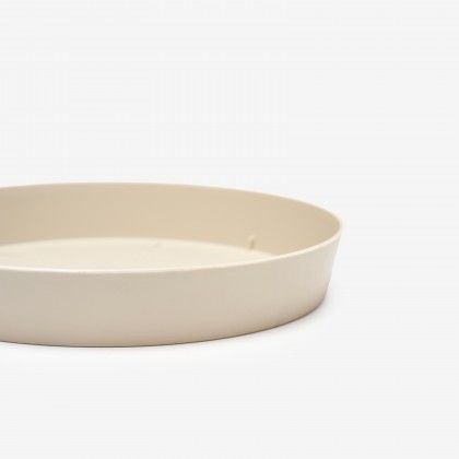 Prato Pl�stico Tes Redondo Cru �14x2cm