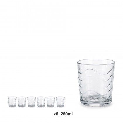 Copo Sem P� Mistral Waves 260ml Pack 6