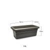 Floreira Terra Antracite 50X22cm Floreira Terra Antracite 50X22cm