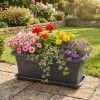 Floreira Terra Antracite 80X33cm