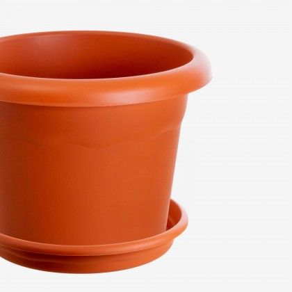 Prato Para Vaso Terra Terracota 34X5cm