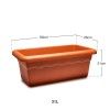 Floreira Terra Terracota 80X26cm Floreira Terra Terracota 80X26cm