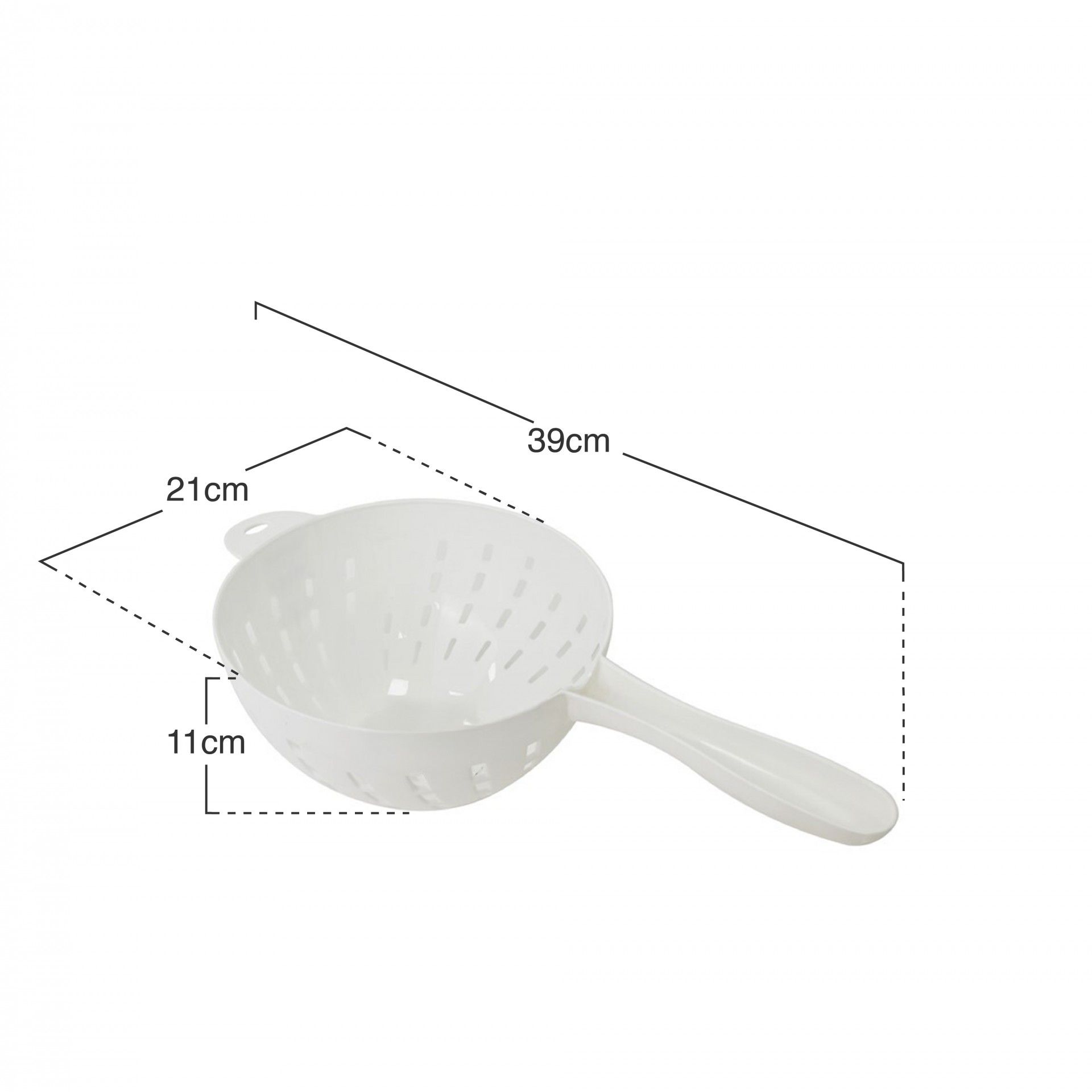 Escorredor Legumes Com Cabo Branco