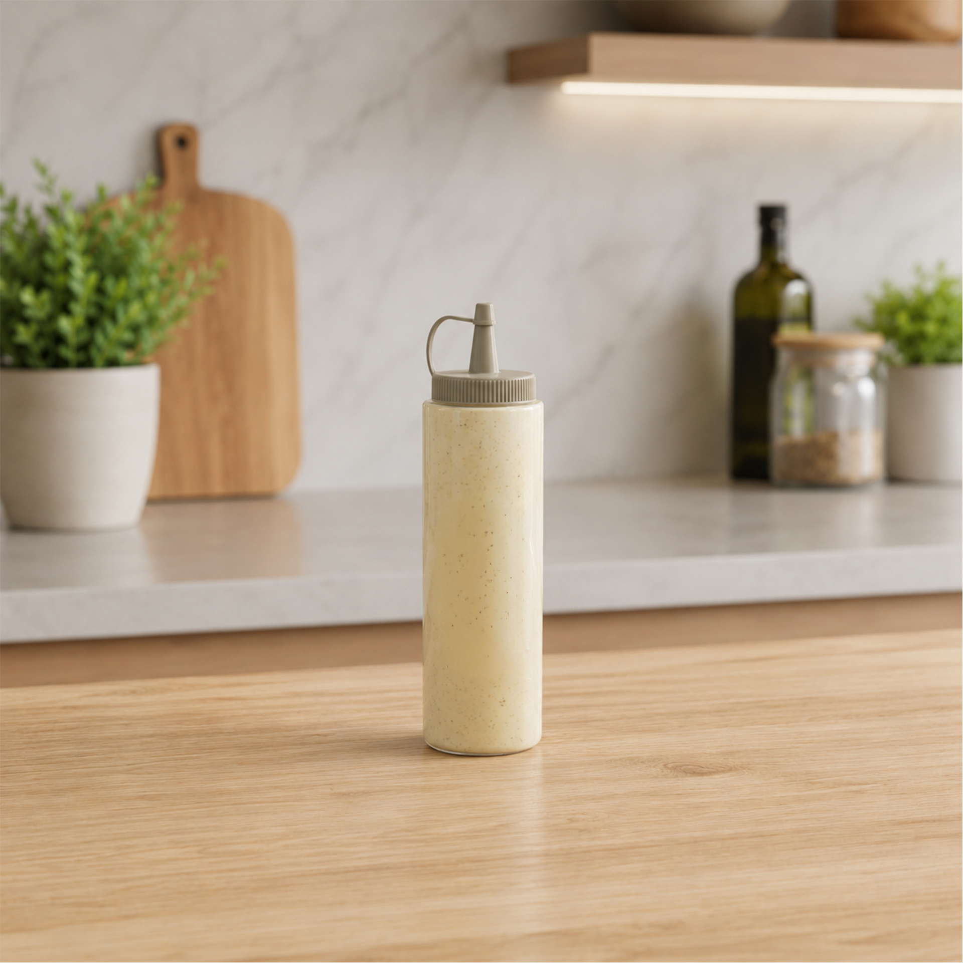 Frasco Para Molhos 250ml Bege