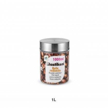 Frasco Cozinha Plástico Com Colher 1l Frasco Cozinha Plástico Com Colher 1l