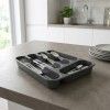 Suporte Talheres Antracite 33X26X5cm Suporte Talheres Antracite 33X26X5cm