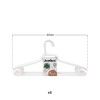 Cabide Pl�stico Branco 40cm Pack 6