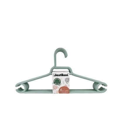 Cabide Pl�stico Menta 40cm Pack 6