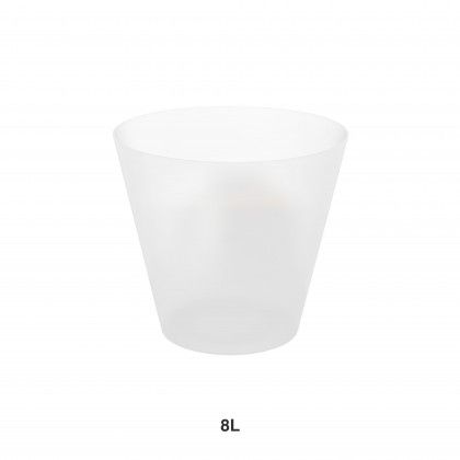 Balde Gelo Pl�stico Garrafas Transparente 8l