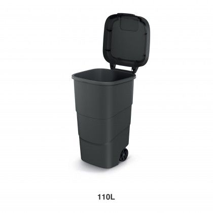 Contentor Com Rodas Preto 110l Contentor Com Rodas Preto 110l