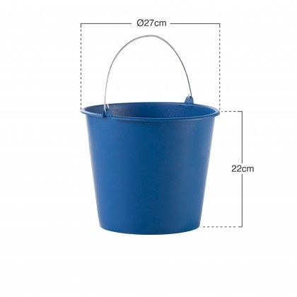 Balde Plasticom Asa Metal 8l 27X22cm