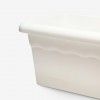 Floreira Terra Plástica Branco 50X22cm Floreira Terra Plástica Branco 50X22cm