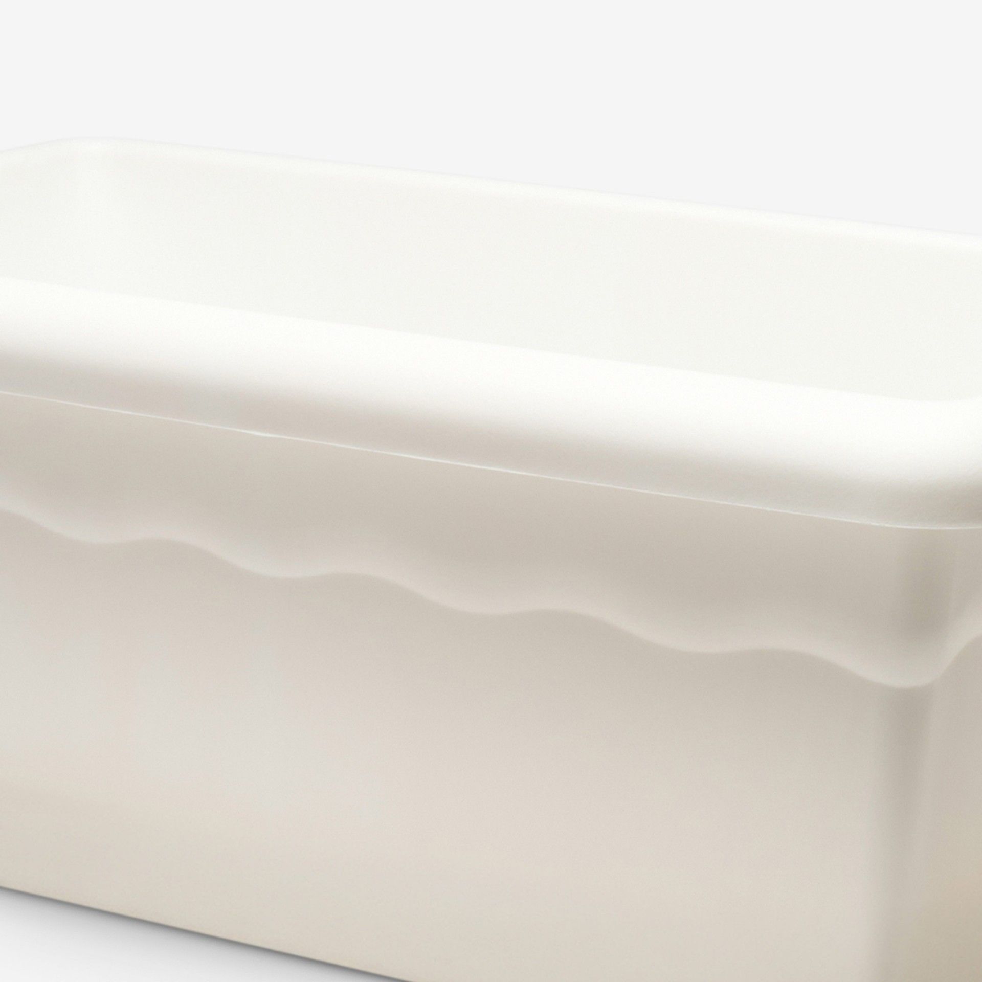 Floreira Terra Plástica Branco 50X22cm