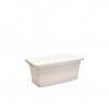Floreira Terra Plástica Branco 50X22cm Floreira Terra Plástica Branco 50X22cm