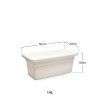 Floreira Terra Plástica Branco 50X22cm Floreira Terra Plástica Branco 50X22cm