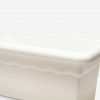 Floreira Terra Plástica Branco 80X26cm Floreira Terra Plástica Branco 80X26cm