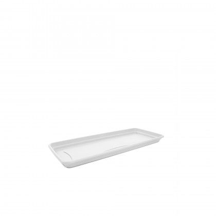 Prato Para Floreira Terra Branco 57X23cm