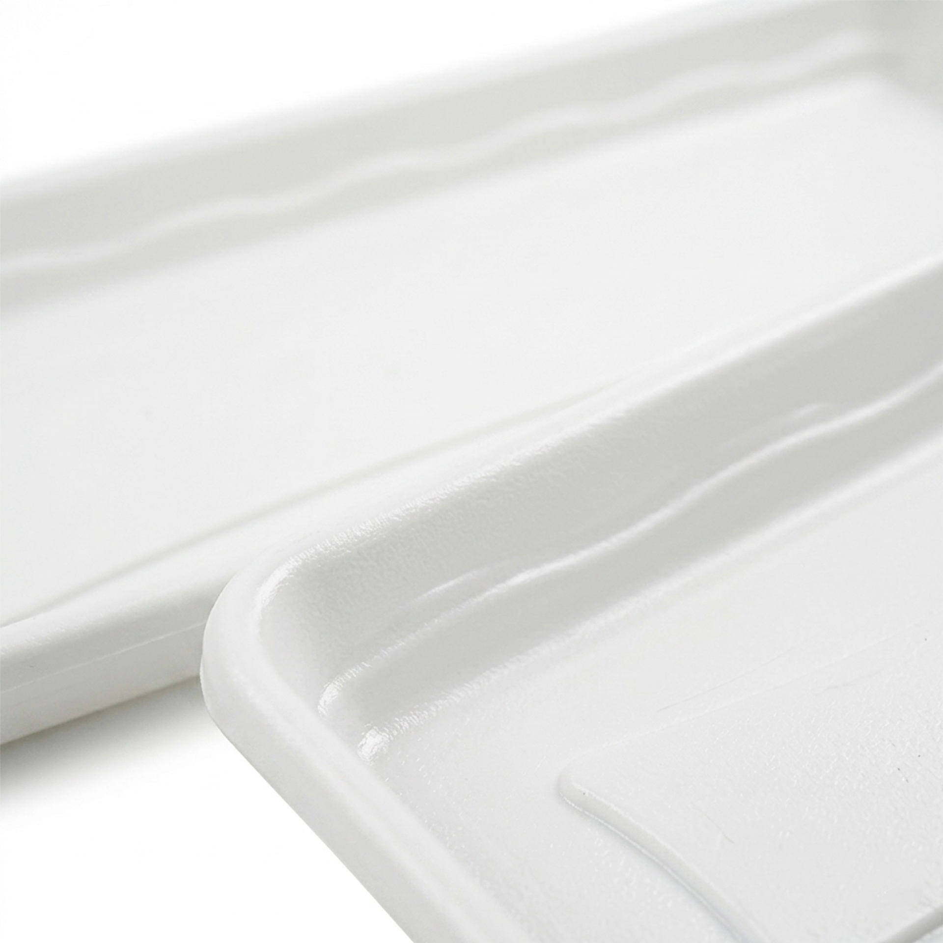 Prato Para Floreira Terra Branco 57X23cm