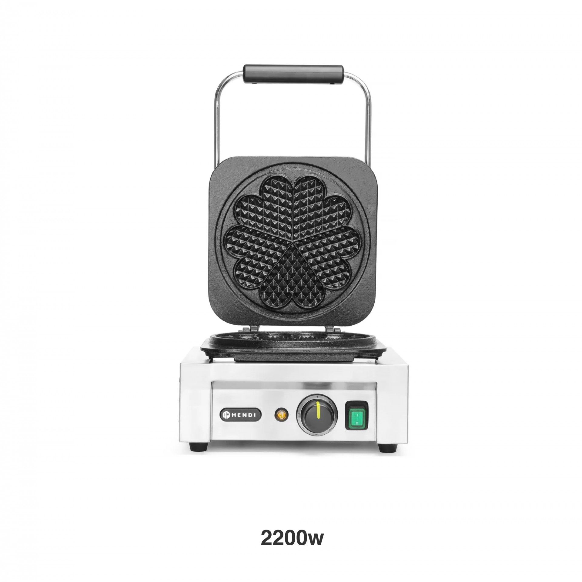 Máquina Waffles Heart Hendi 2200W 33X54X55cm