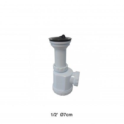 Sifão Simples Com Válvula 1 1/2´ 7cm Sifão Simples Com Válvula 1 1/2´ 7cm