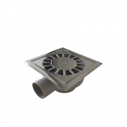 Sumidouro Horizontal Grelha Inox 15X15cm Sumidouro Horizontal Grelha Inox 15X15cm