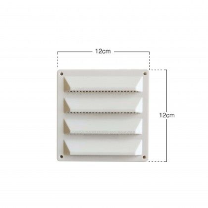 Grelha Ventila��o Com Fecho Girat�rio 12X12cm