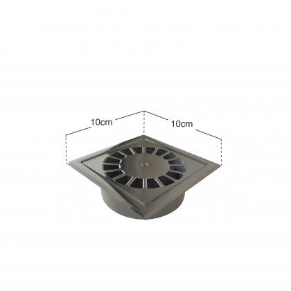 Sumidouro Vertical Grelha Inox 10X10cm Sumidouro Vertical Grelha Inox 10X10cm
