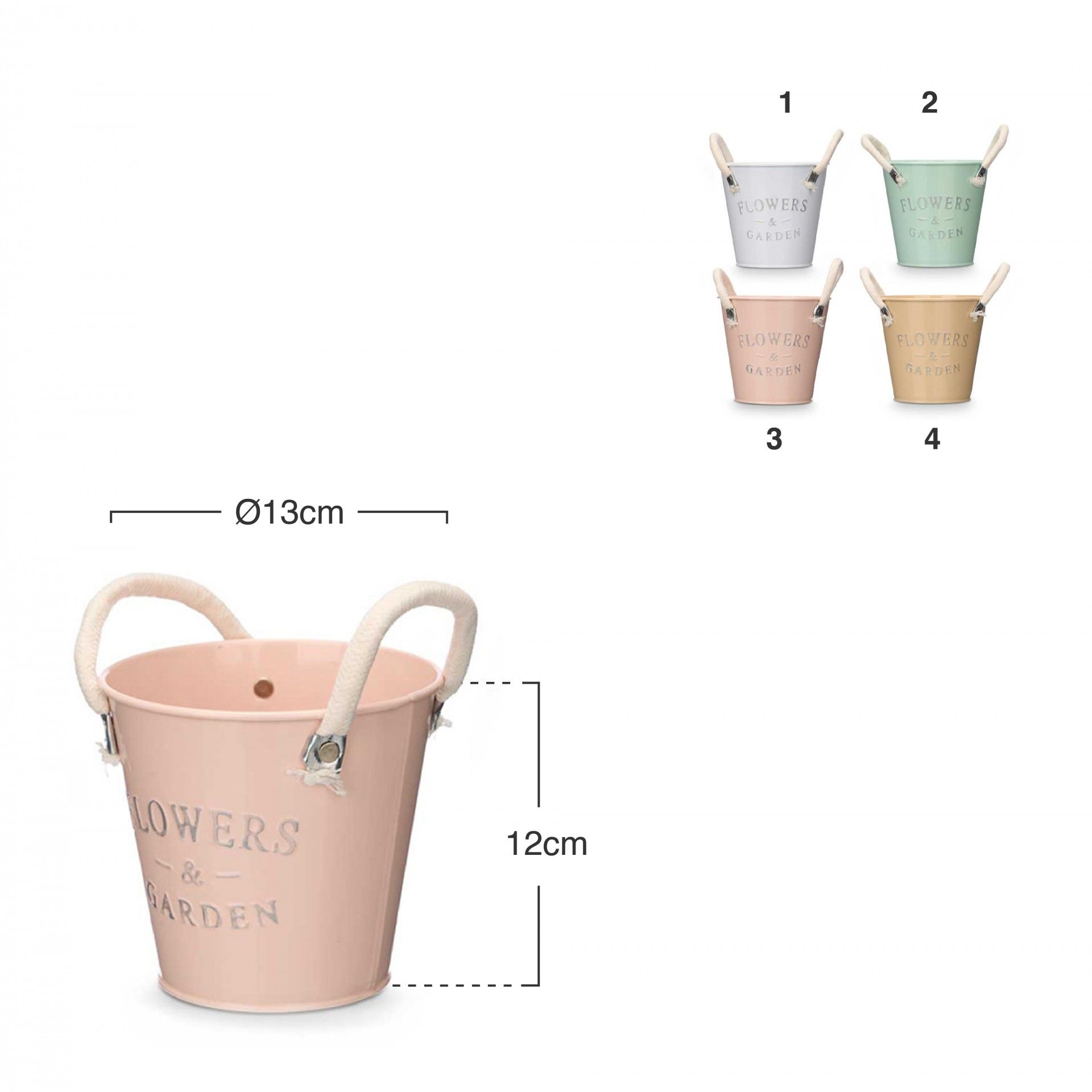 Vaso Metal Ø13X12cm