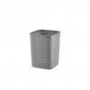 Cesto Papeis Quadrado Cinza 19X20X26cm Cesto Papeis Quadrado Cinza 19X20X26cm